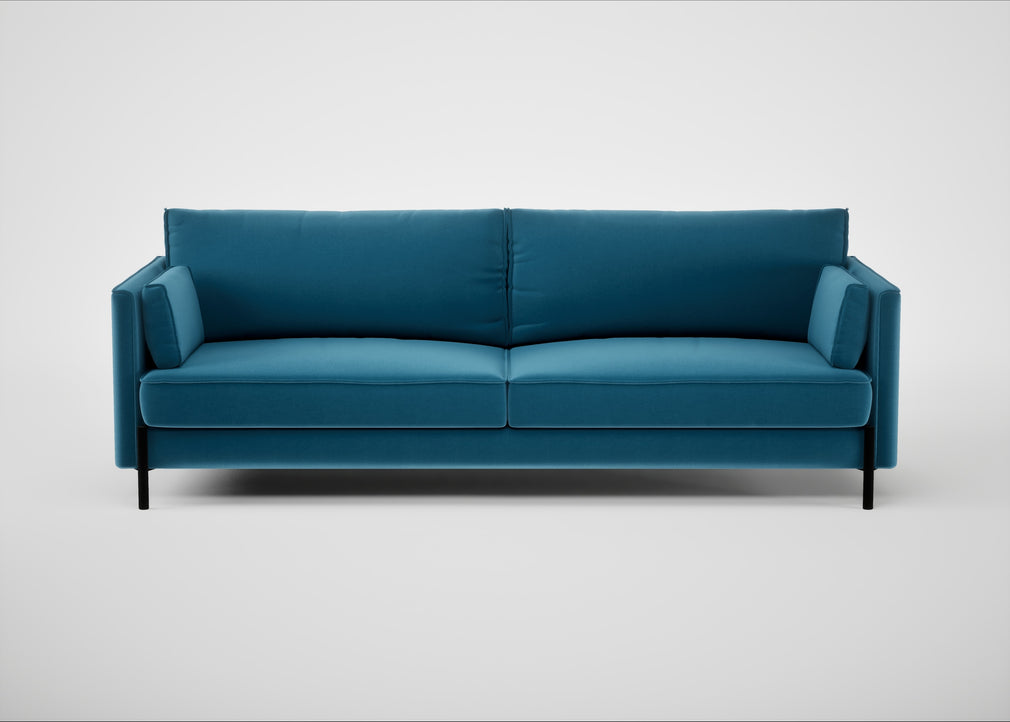 Tortona 4 Seater Sofa Smart Velvet Ocean Blue