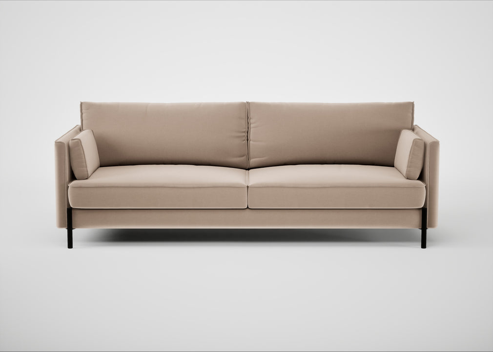 Tortona 4 Seater Sofa Smart Velvet Pebble