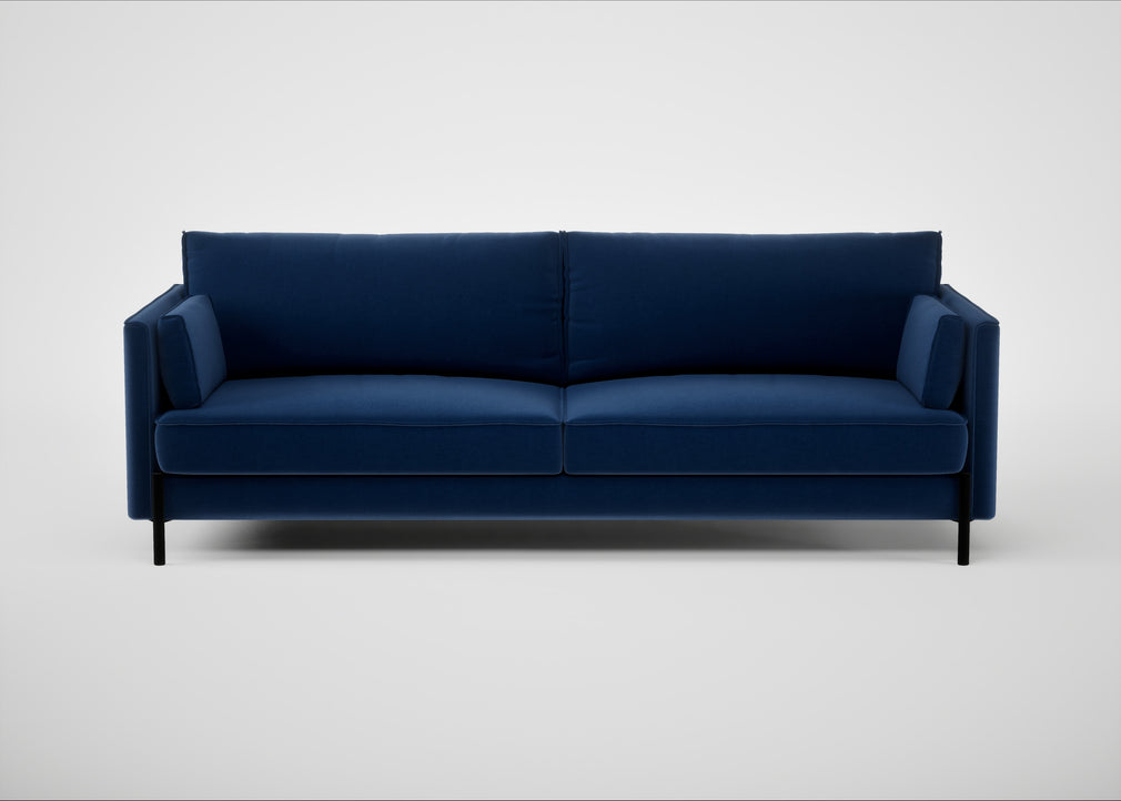 Tortona 4 Seater Sofa Cotton Velvet Midnight