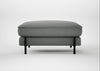 Tortona Footstool Boucle Steel