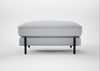 Tortona Footstool Broad Weave Tin