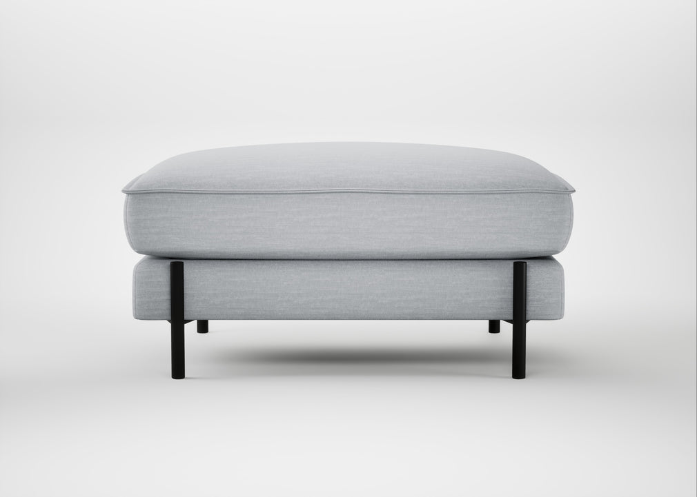 Tortona Footstool Broad Weave Tin