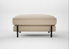 Tortona Footstool Brushed Cotton Oat