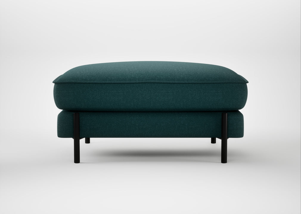 Tortona Footstool Brushed Cotton Pine