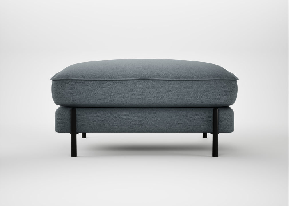 Tortona Footstool Capelo Linen-Cotton Mineral