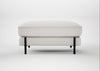 Tortona Footstool Capelo Linen-Cotton Sea Salt