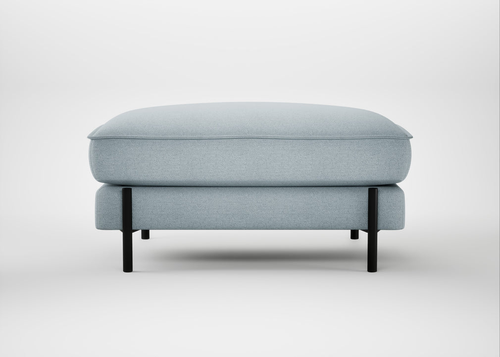 Tortona Footstool Capelo Linen-Cotton Sea Shanty