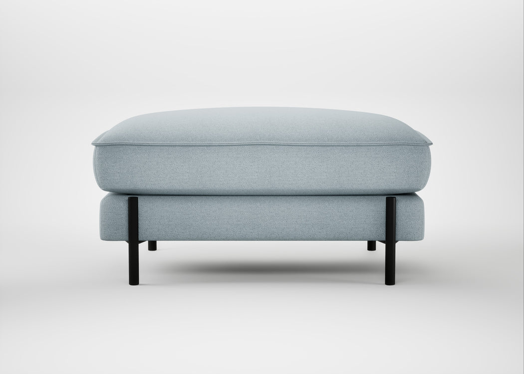 Tortona Footstool Capelo Linen-Cotton Sea Shanty
