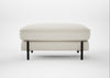 Tortona Footstool Chunky Boucle Ecru