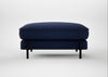 Tortona Footstool Melton Wool New Navy