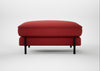 Tortona Footstool Melton Wool Red Oxide