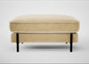 Tortona Footstool Smart Luxe Velvet Biscuit