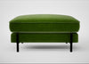 Tortona Footstool Smart Luxe Velvet Grass