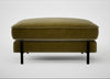 Tortona Footstool Smart Luxe Velvet Peridot