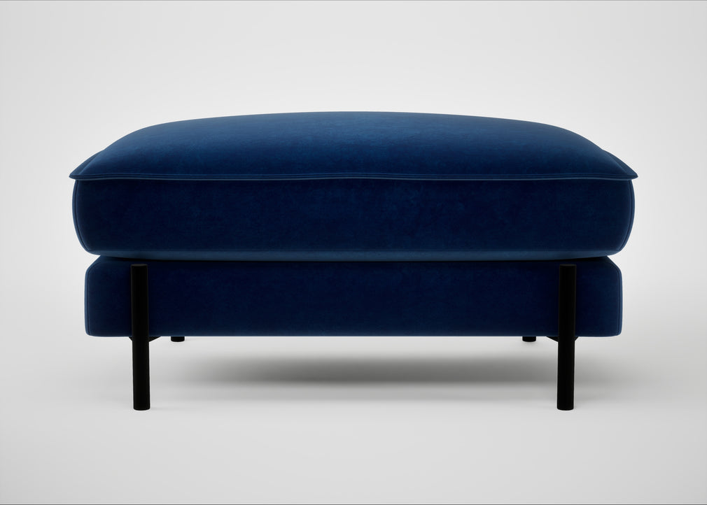 Tortona Footstool Smart Velvet Dusk