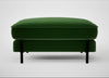 Tortona Footstool Smart Velvet Forest