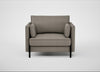 Tortona Armchair Broad Weave Pebble
