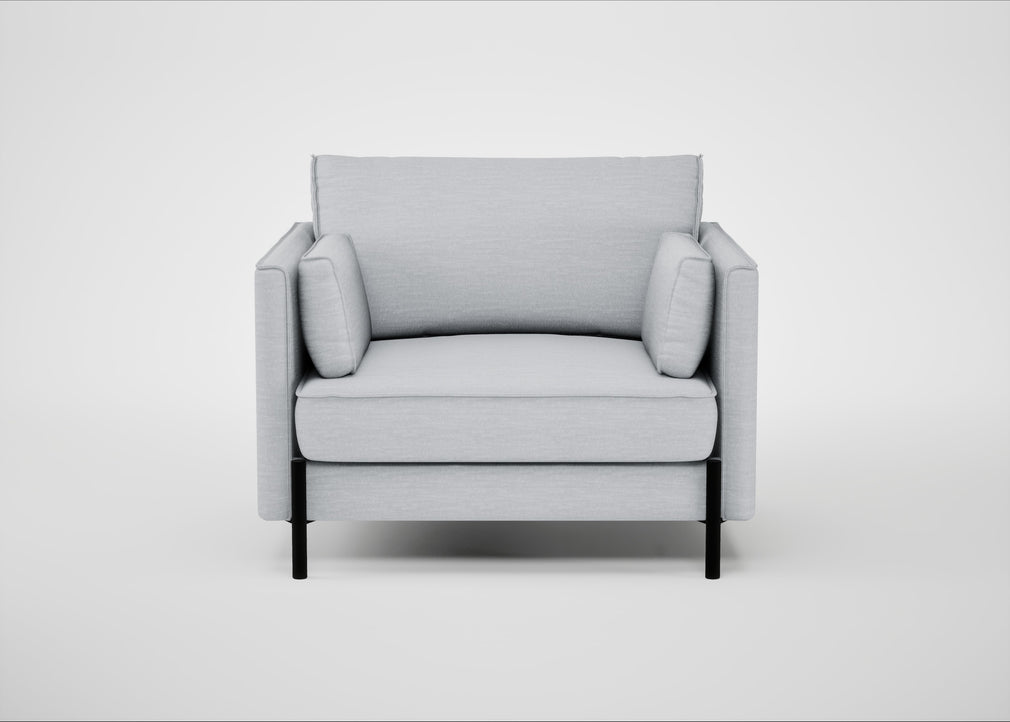 Tortona Armchair Broad Weave Tin