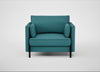 Tortona Armchair Brushed Cotton Cadet