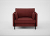 Tortona Armchair Capelo Linen-Cotton Etruscan Red