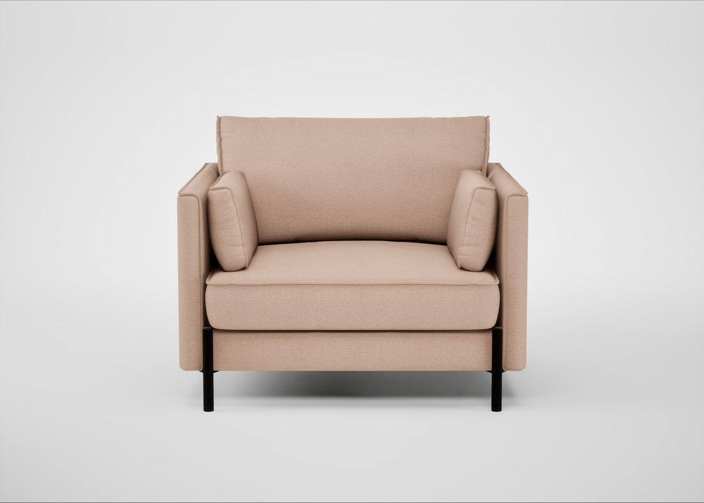Tortona Armchair Capelo Linen-Cotton Rosedale