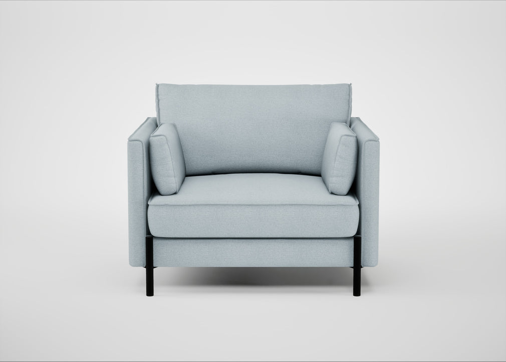 Tortona Armchair Capelo Linen-Cotton Sea Shanty