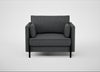 Tortona Armchair Melton Wool Granite