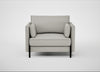 Tortona Armchair Melton Wool Limestone