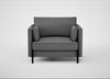 Tortona Armchair Melton Wool Shale
