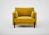 Tortona Armchair Smart Luxe Velvet Canary