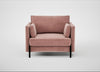 Tortona Armchair Smart Luxe Velvet Dusky Pink