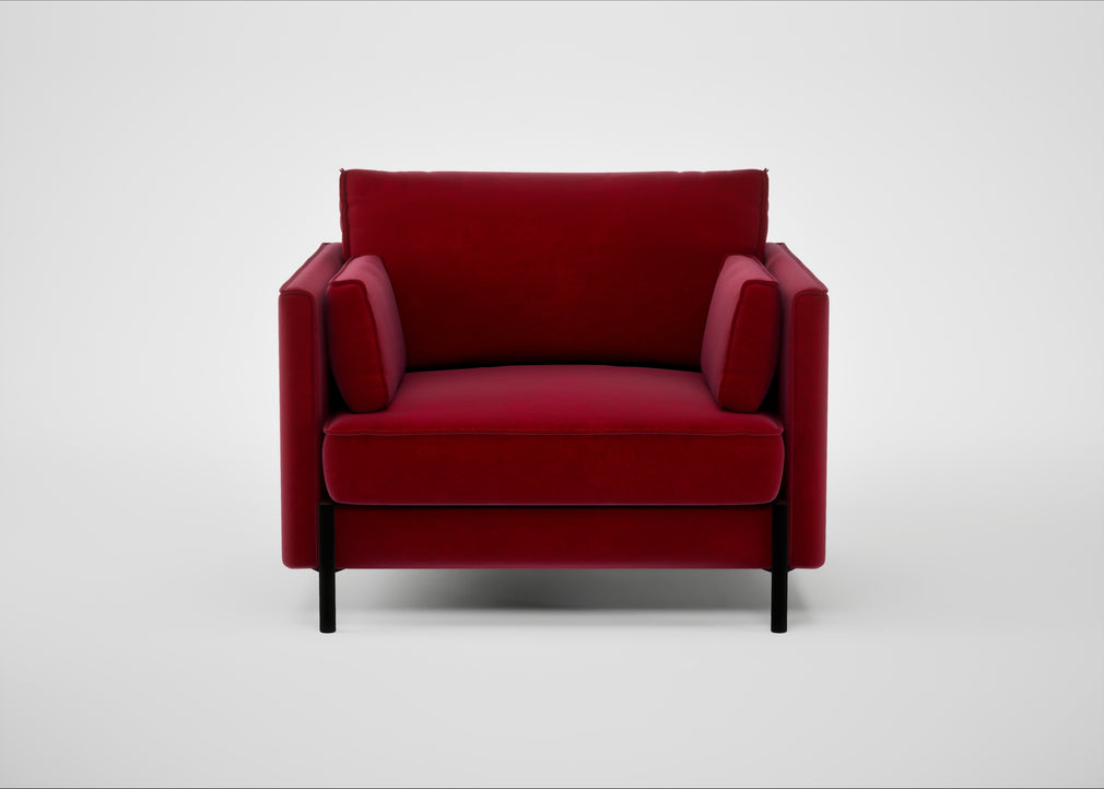 Tortona Armchair Smart Luxe Velvet Mulberry