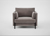 Tortona Armchair Smart Luxe Velvet Mushroom