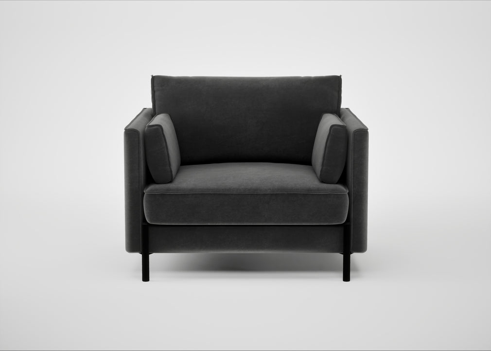 Tortona Armchair Smart Luxe Velvet Nickel