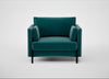 Tortona Armchair Smart Luxe Velvet Ocean Green