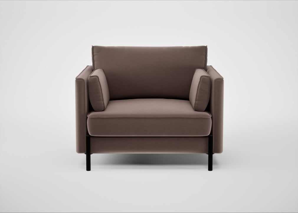 Tortona Armchair Smart Velvet Mouse