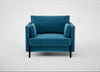 Tortona Armchair Smart Velvet Ocean Blue