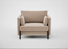 Tortona Armchair Smart Velvet Pebble