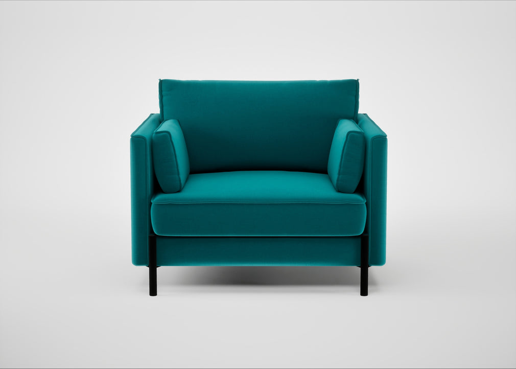 Tortona Armchair Smart Velvet Petrol