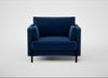 Tortona Armchair Cotton Velvet Midnight