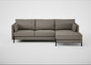 Tortona Right Hand Facing Corner Chaise Broad Weave Pebble