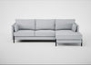 Tortona Right Hand Facing Corner Chaise Broad Weave Tin