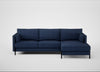Tortona Right Hand Facing Corner Chaise Capelo Linen-Cotton Inkspot