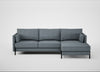 Tortona Right Hand Facing Corner Chaise Capelo Linen-Cotton Mineral