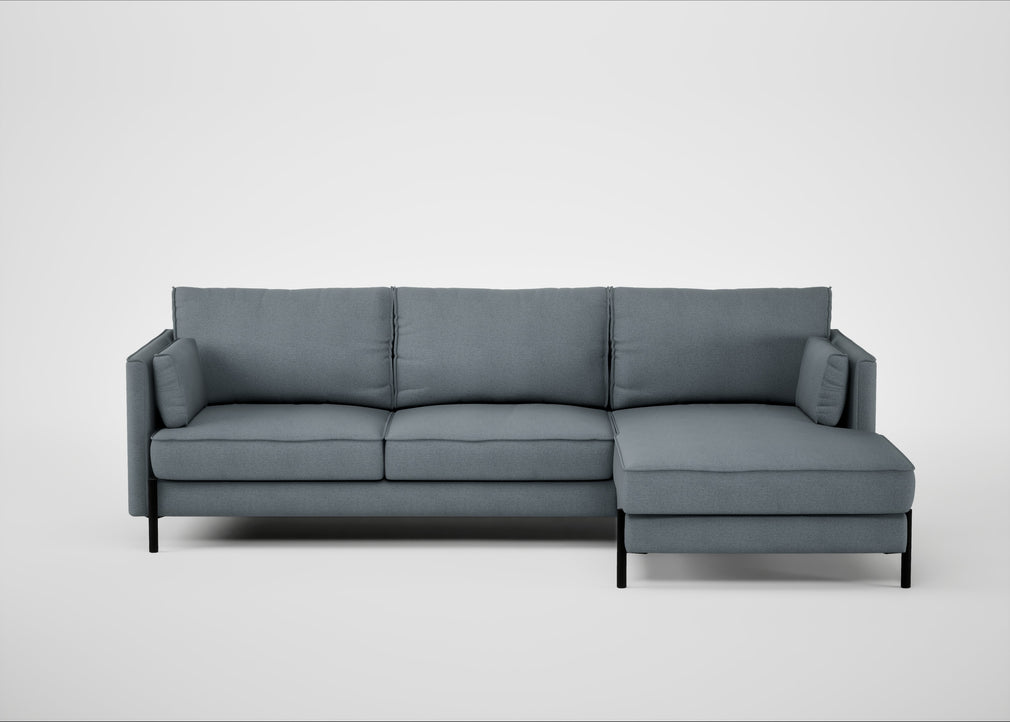Tortona Right Hand Facing Corner Chaise Capelo Linen-Cotton Mineral
