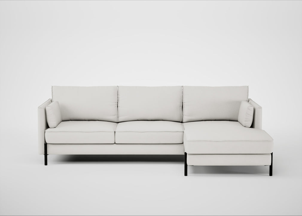 Tortona Right Hand Facing Corner Chaise Capelo Linen-Cotton Sea Salt