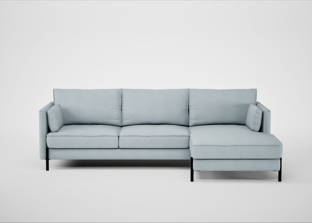 Tortona Right Hand Facing Corner Chaise Capelo Linen-Cotton Sea Shanty