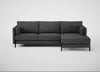 Tortona Right Hand Facing Corner Chaise Melton Wool Granite