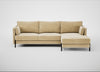 Tortona Right Hand Facing Corner Chaise Smart Luxe Velvet Biscuit