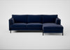 Tortona Right Hand Facing Corner Chaise Smart Luxe Velvet Midnight